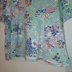 Haut Tropical Rose Extensible Kim Rogers Taille Plus 1X - Neuf Avec étiquettes (NWT)